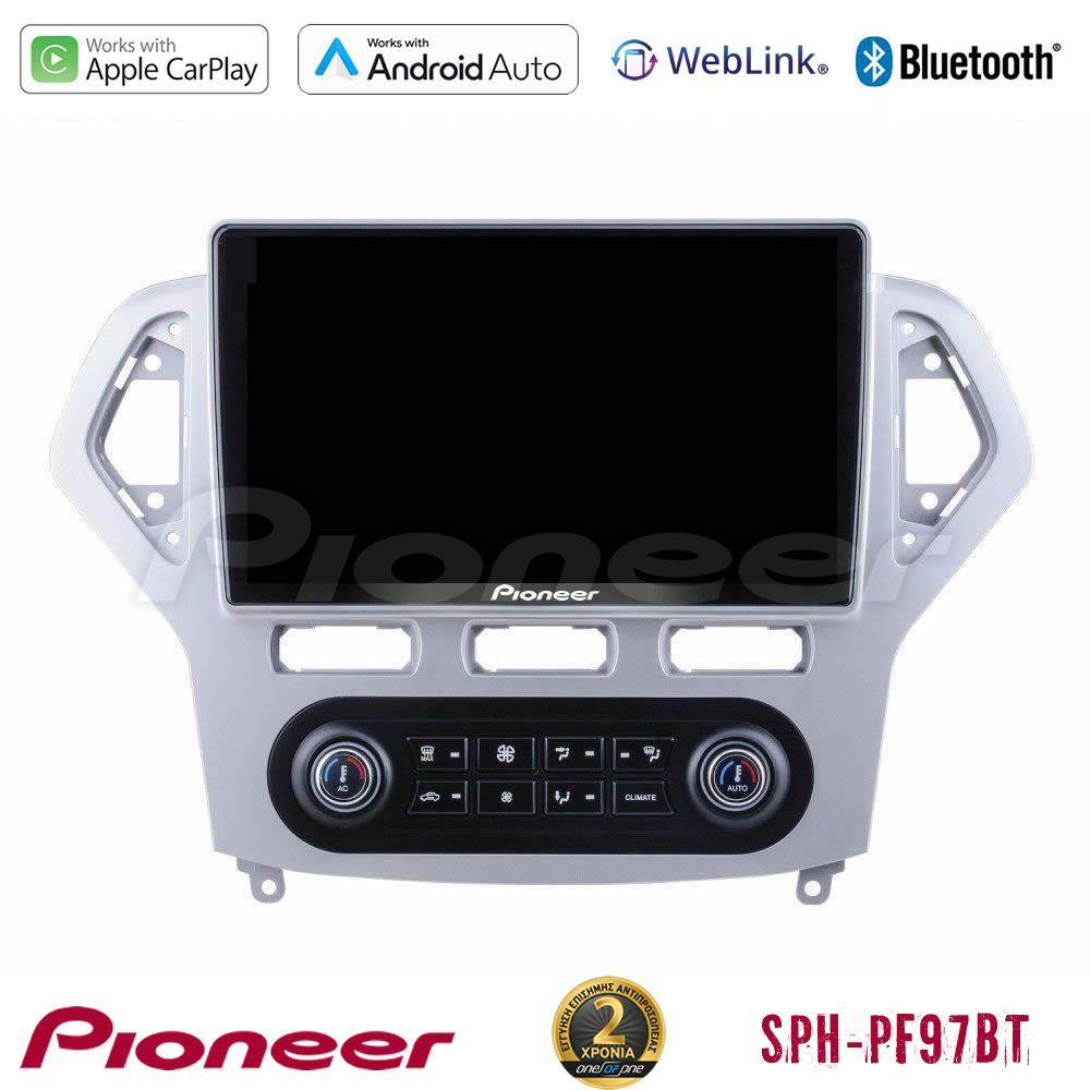 Pioneer SPH-PF97BT Series    Ford Mondeo 2007-2011 (Auto A/C) Multimedia Station 9" (Tablet Style) Με Carplay & Android Auto - U-SPH-FD0919AC