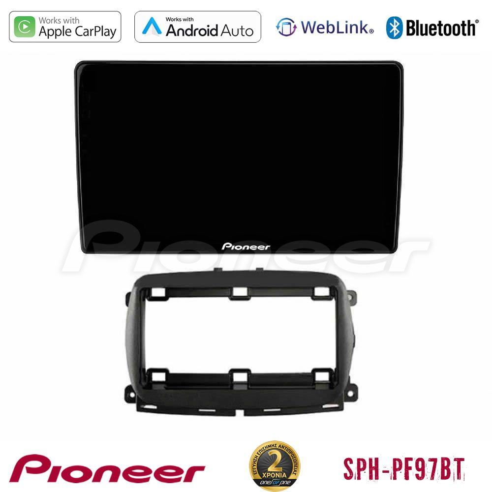 Pioneer SPH-PF97BT Series     Fiat 500 2016> Multimedia Station 9" (Tablet Style) Με Carplay & Android Auto - U-SPH-FT1150