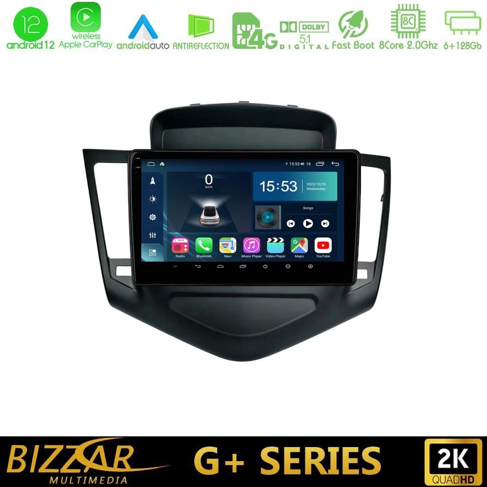 Bizzar G+ Series Chevrolet Cruze 2009-2012 8core Android12 6+128GB Navigation Multimedia Tablet 9" - U-G-CV0045