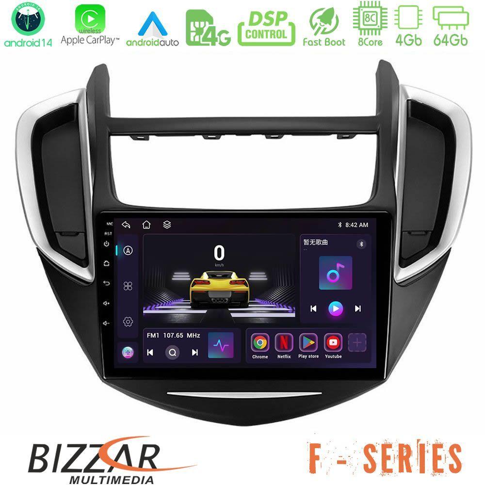 Bizzar F Series 8Core Android14 4+64GB  Chevrolet Trax 2013-2020 Navigation Multimedia Tablet 9" Με Carplay & Android Auto - U-F-CV0053