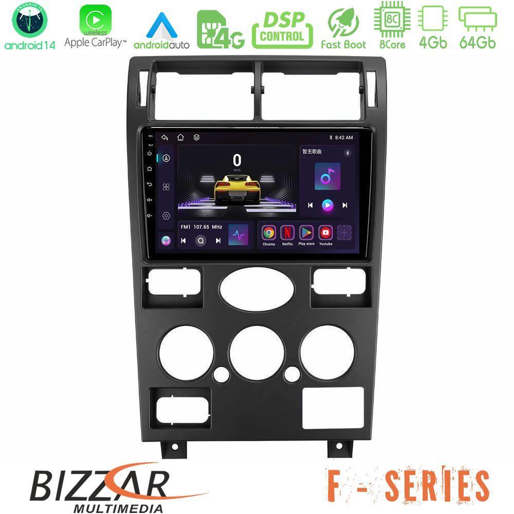 Bizzar F Series 8Core Android14 4+64GB  Ford Mondeo 2001-2004 Navigation Multimedia Tablet 9" Με Carplay & Android Auto - U-F-FD1193