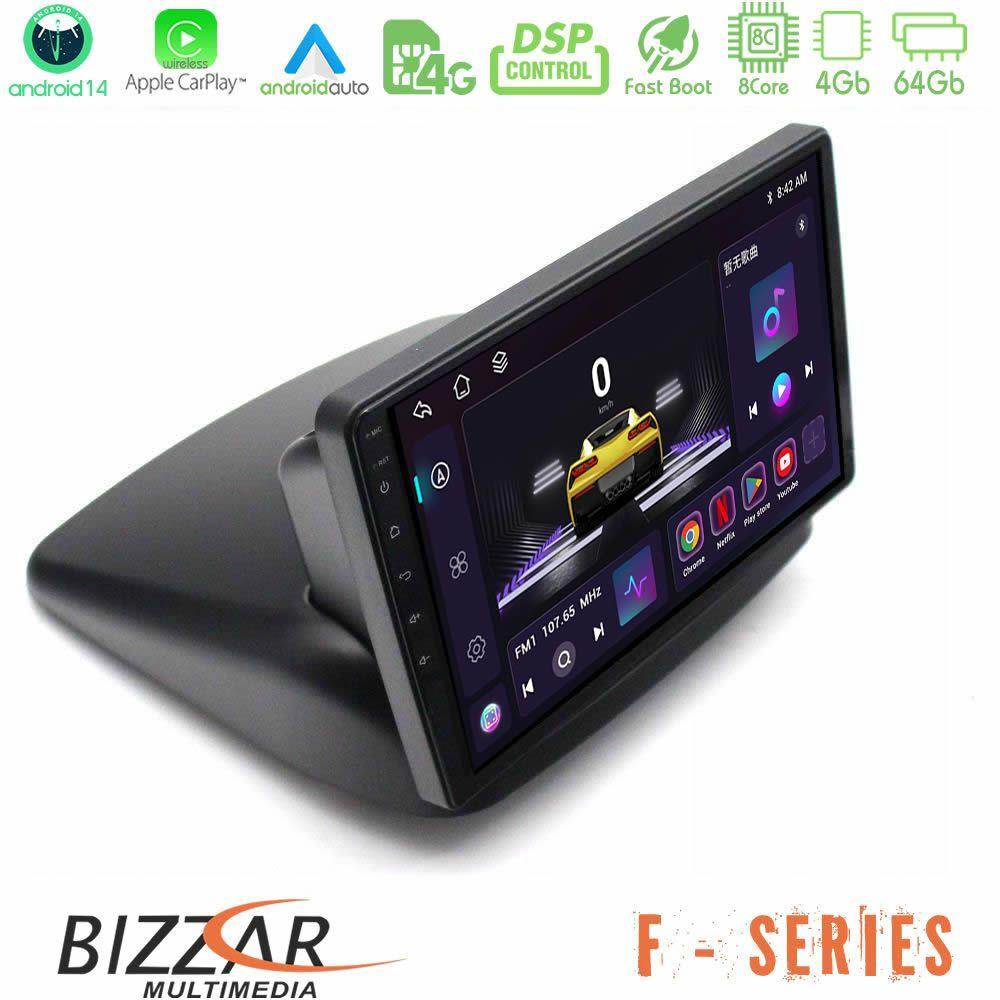 Bizzar F Series 8Core Android14 4+64GB  Fiat Doblo 2002-2009 Navigation Multimedia Tablet 10" Με Carplay & Android Auto - U-F-FT1892