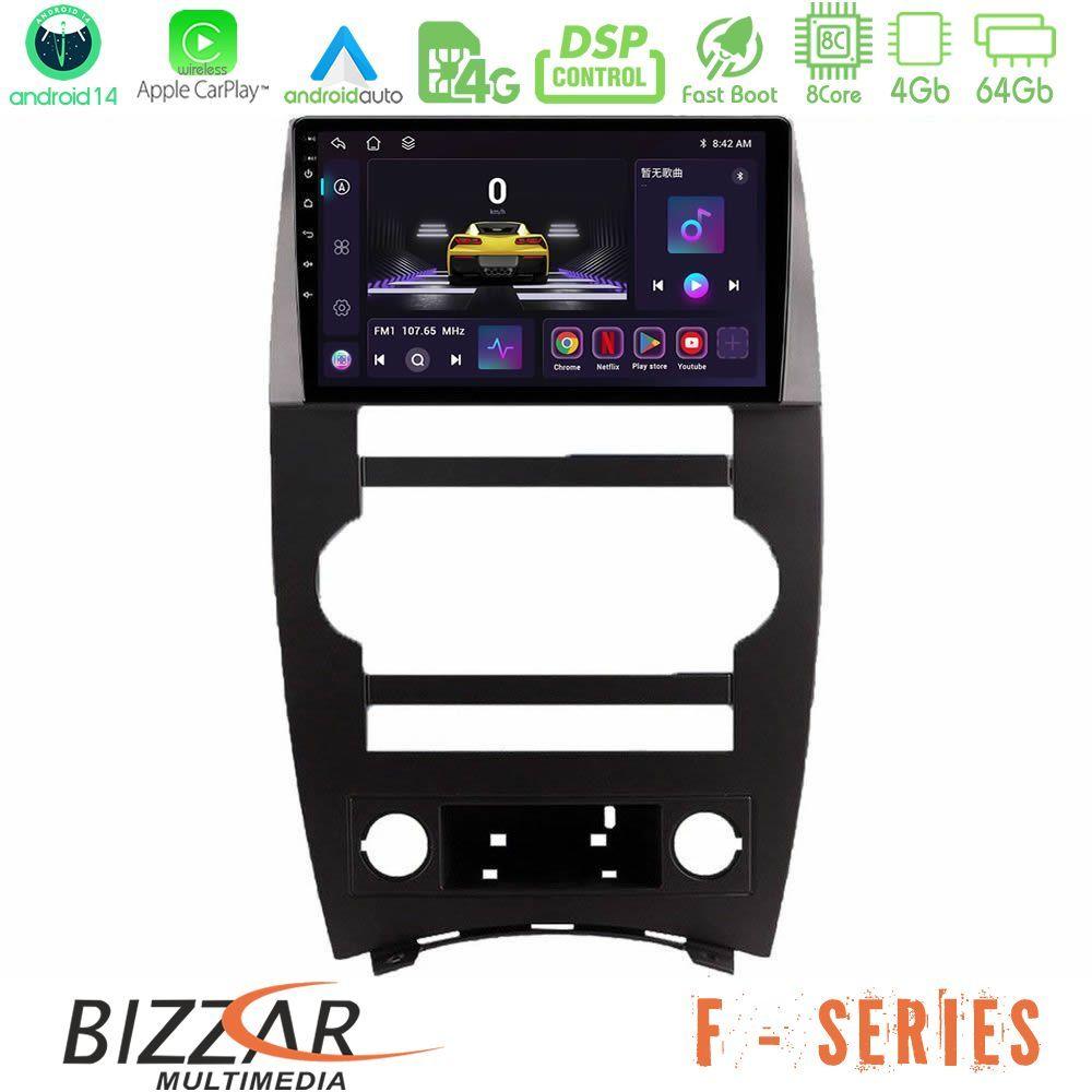 Bizzar F Series 8Core Android14 4+64GB  Jeep Commander 2007-2008 Navigation Multimedia Tablet 9" Με Carplay & Android Auto - U-F-JP026N