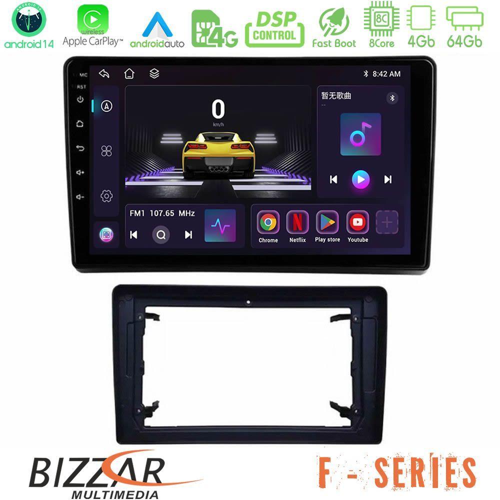 Bizzar F Series 8Core Android14 4+64GB  Chrysler / Dodge / Jeep Navigation Multimedia Tablet 10" Με Carplay & Android Auto - U-F-JP0927