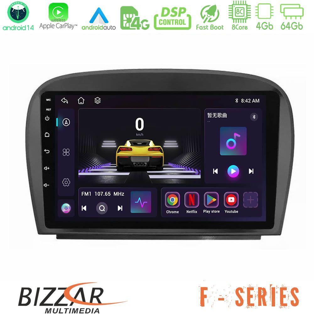 Bizzar F Series 8Core Android14 4+64GB  Mercedes SL Class 2005-2011 Navigation Multimedia Tablet 9" Με Carplay & Android Auto - U-F-MB0479
