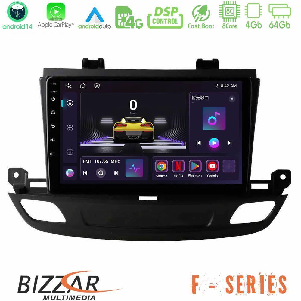 Bizzar F Series 8Core Android14 4+64GB  Opel Insignia 2 2017-2020 Navigation Multimedia Tablet 9"  Με Carplay & Android Auto - U-F-OP1402