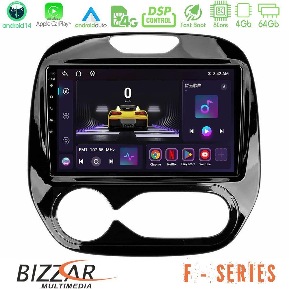 Bizzar F Series 8Core Android14 4+64GB     Renault Captur 2013-2019 (Facelift) Navigation Multimedia Tablet 9"  Με Carplay & Android Auto - U-F-RN1982