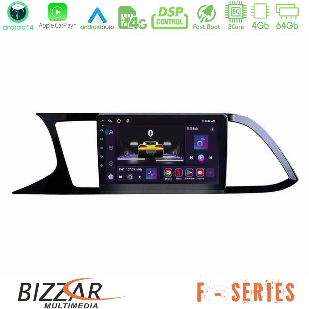 Bizzar F Series 8Core Android14 4+64GB  Seat Leon 2013 – 2019 Navigation Multimedia Tablet 9" Με Carplay & Android Auto - U-F-ST0790