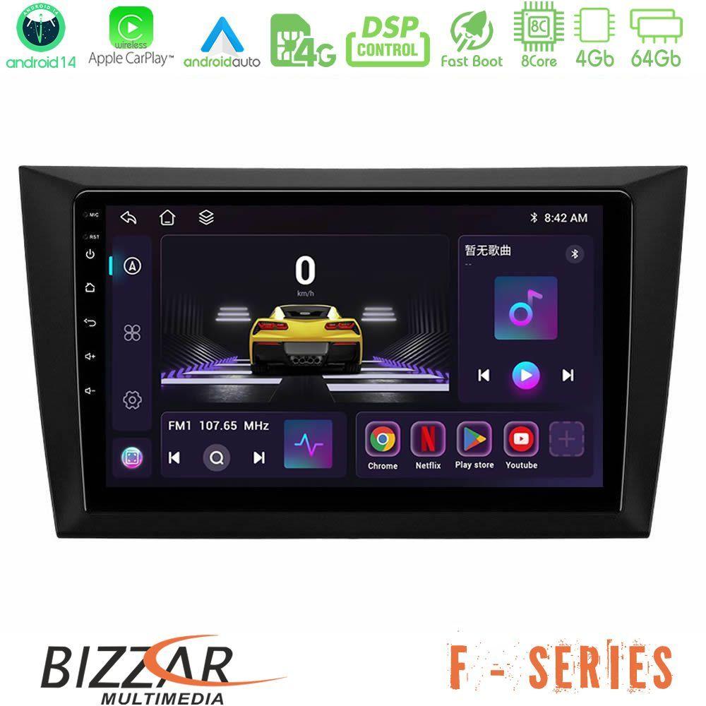Bizzar F Series 8Core Android14 4+64GB  Vw Golf 6 Navigation Multimedia Tablet 9" Με Carplay & Android Auto - U-F-VW0999