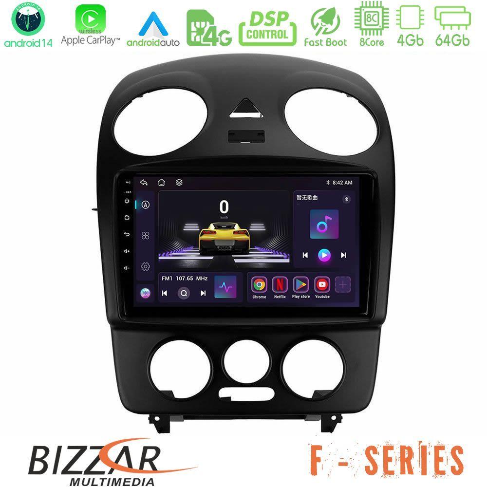 Bizzar F Series 8Core Android14 4+64GB  VW Beetle Navigation Multimedia Tablet 9" Με Carplay & Android Auto - U-F-VW1059