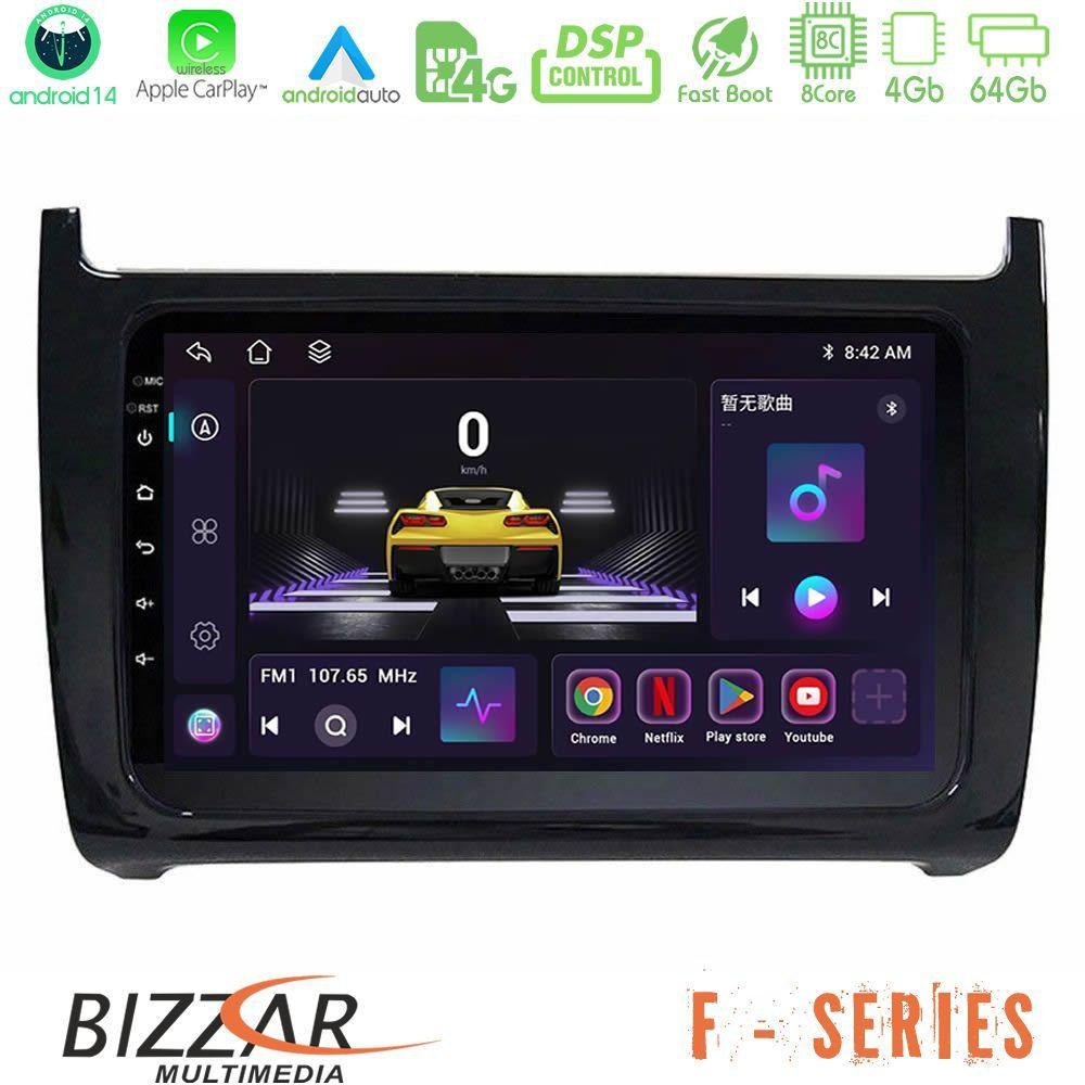 Bizzar F Series 8Core Android14 4+64GB  Vw Polo Navigation Multimedia Tablet 9" Με Carplay & Android Auto - U-F-VW6901BL