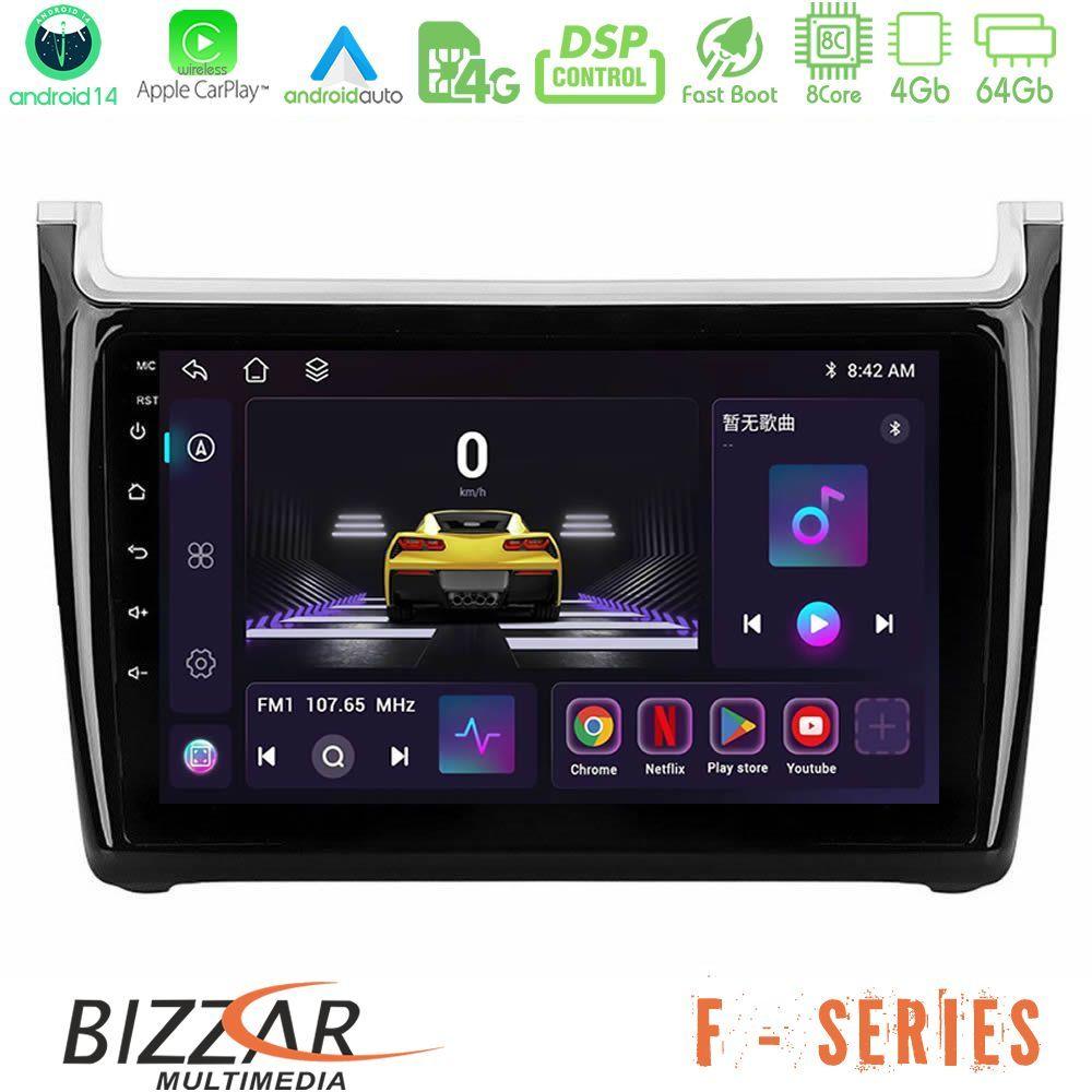 Bizzar F Series 8Core Android14 4+64GB  Vw Polo Navigation Multimedia Tablet 9" Με Carplay & Android Auto - U-F-VW6901PB
