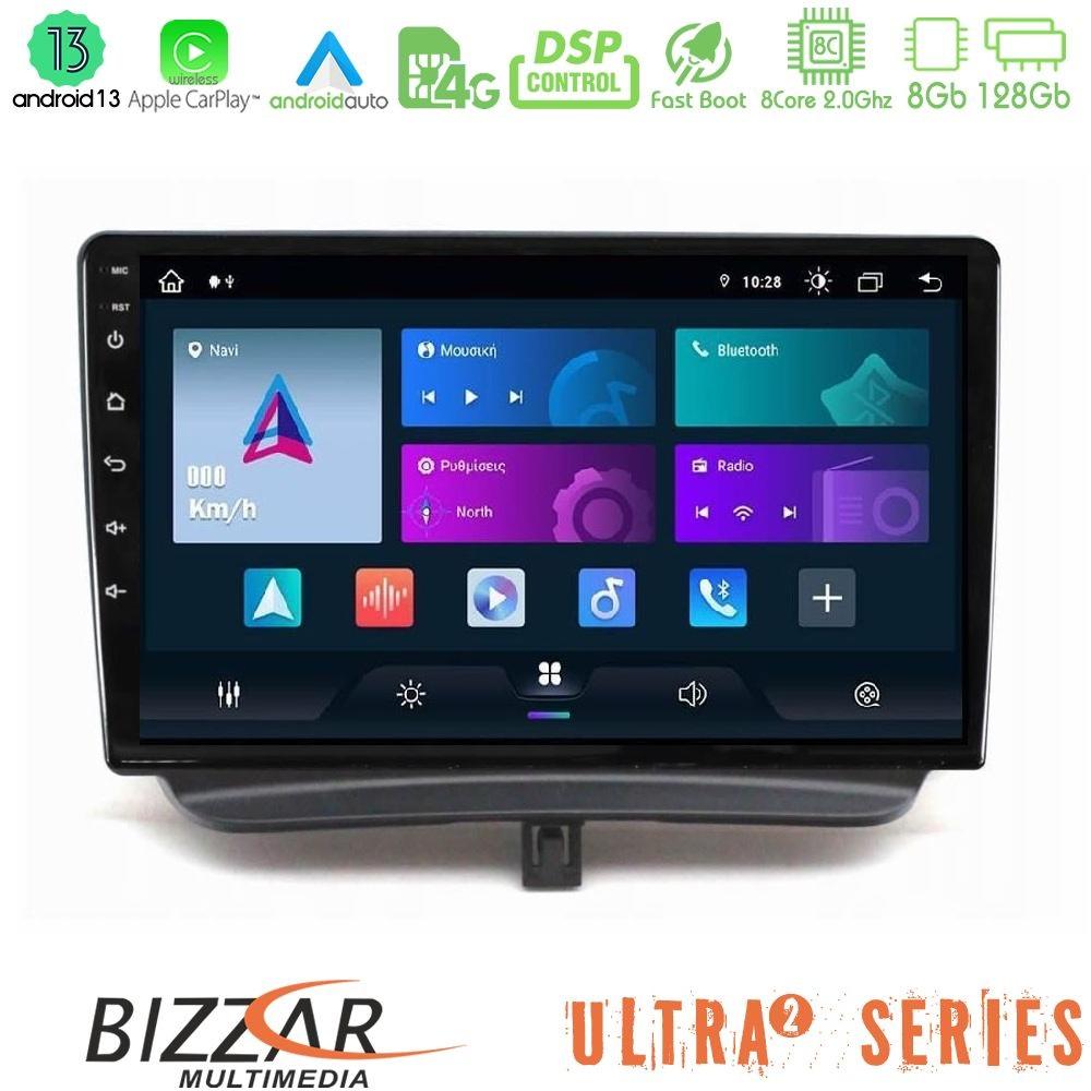 Bizzar Ultra Series Ford Courier 2015-2023 8core Android13 8+128GB Navigation Multimedia Tablet 9" - U-UL2-FD1794
