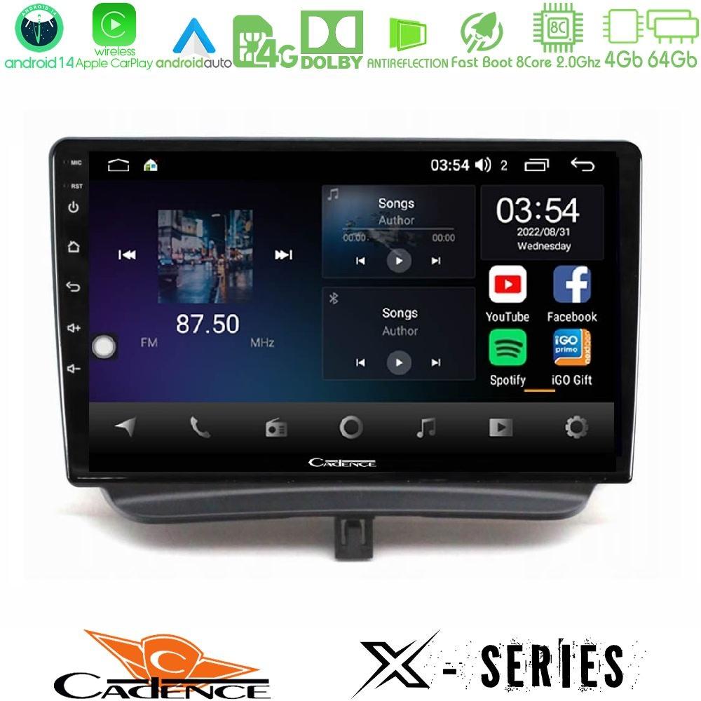 Cadence X Series Ford Courier 2015-2023 8core Android 14 4+64GB Navigation Multimedia Tablet 9" - U-X-FD1794