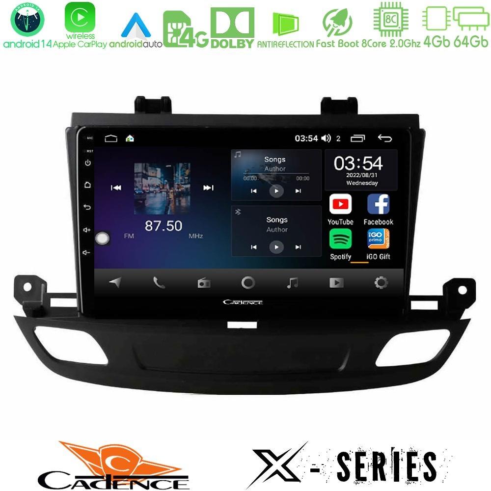 Cadence X Series Opel Insignia 2 2017-2020 8core Android 14 4+64GB Navigation Multimedia Tablet 9" - U-X-OP1402