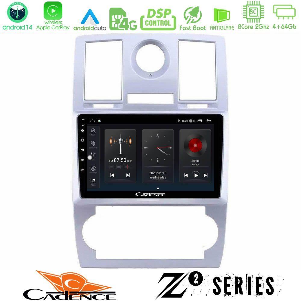 Cadence Z2 Series 8Core Android14 4+64GB  Chrysler 300C Navigation Multimedia Tablet 9" Με Carplay & Android Auto - U-Z2-CH0743