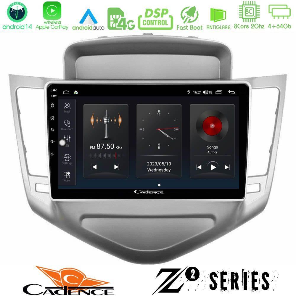 Cadence Z2 Series 8Core Android14 4+64GB  Chevrolet Cruze 2009-2012 Navigation Multimedia Tablet 9" Με Carplay & Android Auto - U-Z2-CV036N