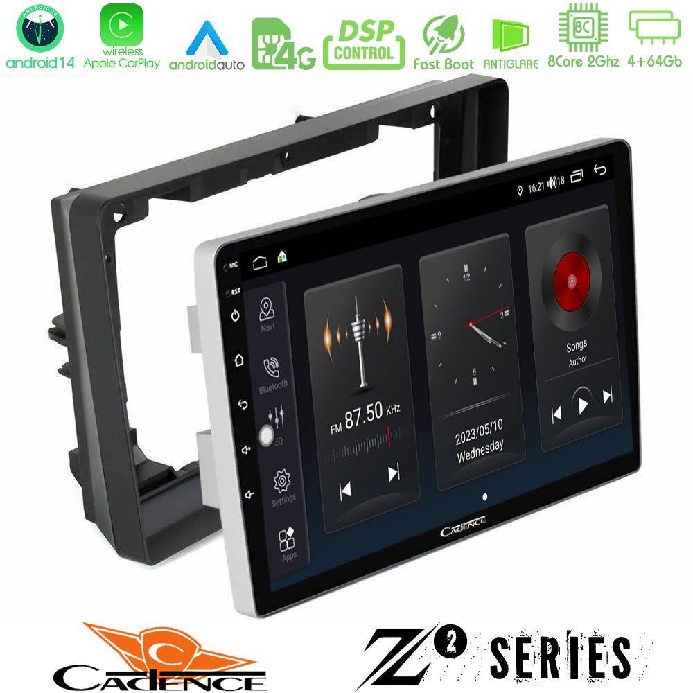 Cadence Z2 Series 8Core Android14 4+64GB  Peugeot 308 2013-2020 Navigation Multimedia Tablet 9" Με Carplay & Android Auto - U-Z2-PG0974