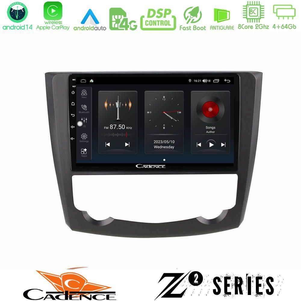 Cadence Z2 Series 8Core Android14 4+64GB  Renault Kadjar Navigation Multimedia Tablet 9" Με Carplay & Android Auto - U-Z2-RN0218