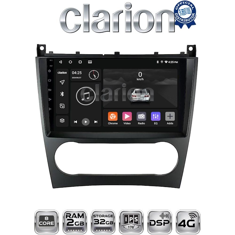 CLARION GL71093 Οθόνη OEM Multimedia Αυτοκινήτου για MERCEDES C class (W203) – CLC  2004>2008 (CarPlay/AndroidAuto/BT/GPS/WIFI/GPRS)