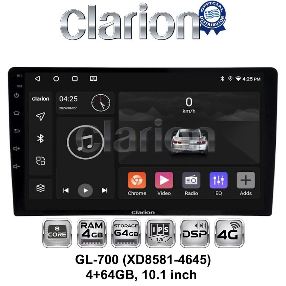 10.1 inch Οθόνη universal Tablet style Multimedia Αυτοκινήτου (CarPlay/AndroidAuto/BT/GPS/WIFI/GPRS)