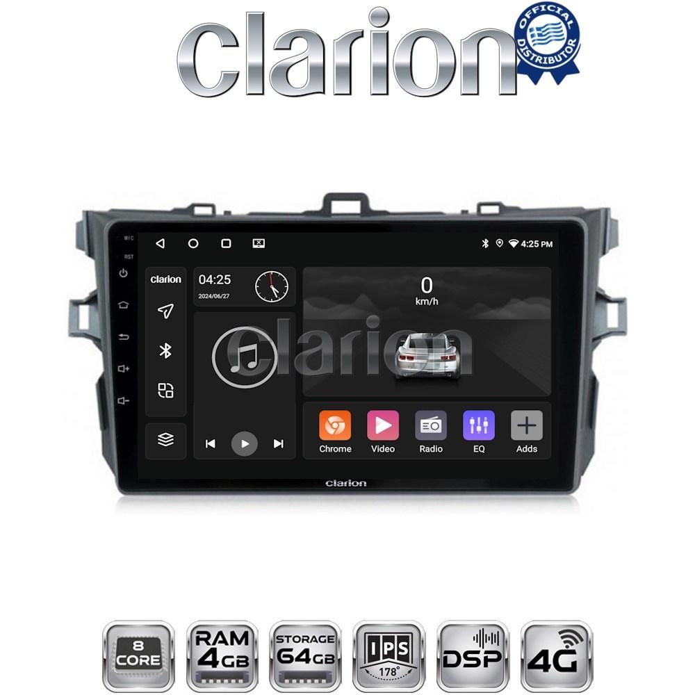 CLARION GL72063 Οθόνη OEM Multimedia Αυτοκινήτου για TOYOTA COROLLA 2006>2012  (CarPlay/AndroidAuto/BT/GPS/WIFI/GPRS)