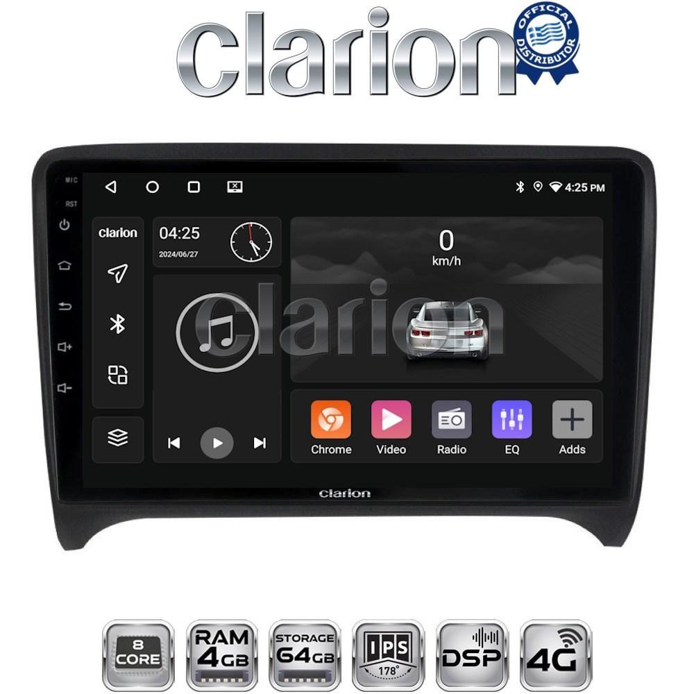 CLARION GL72078 Οθόνη OEM Multimedia Αυτοκινήτου για AUDI TT  2007 > 2014 (CarPlay/AndroidAuto/BT/GPS/WIFI/GPRS)