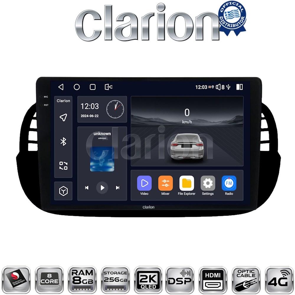 CLARION GL75315B Οθόνη OEM Multimedia Αυτοκινήτου για Fiat 500 2007 > 2016 (CarPlay/AndroidAuto/BT/GPS/WIFI/GPRS)