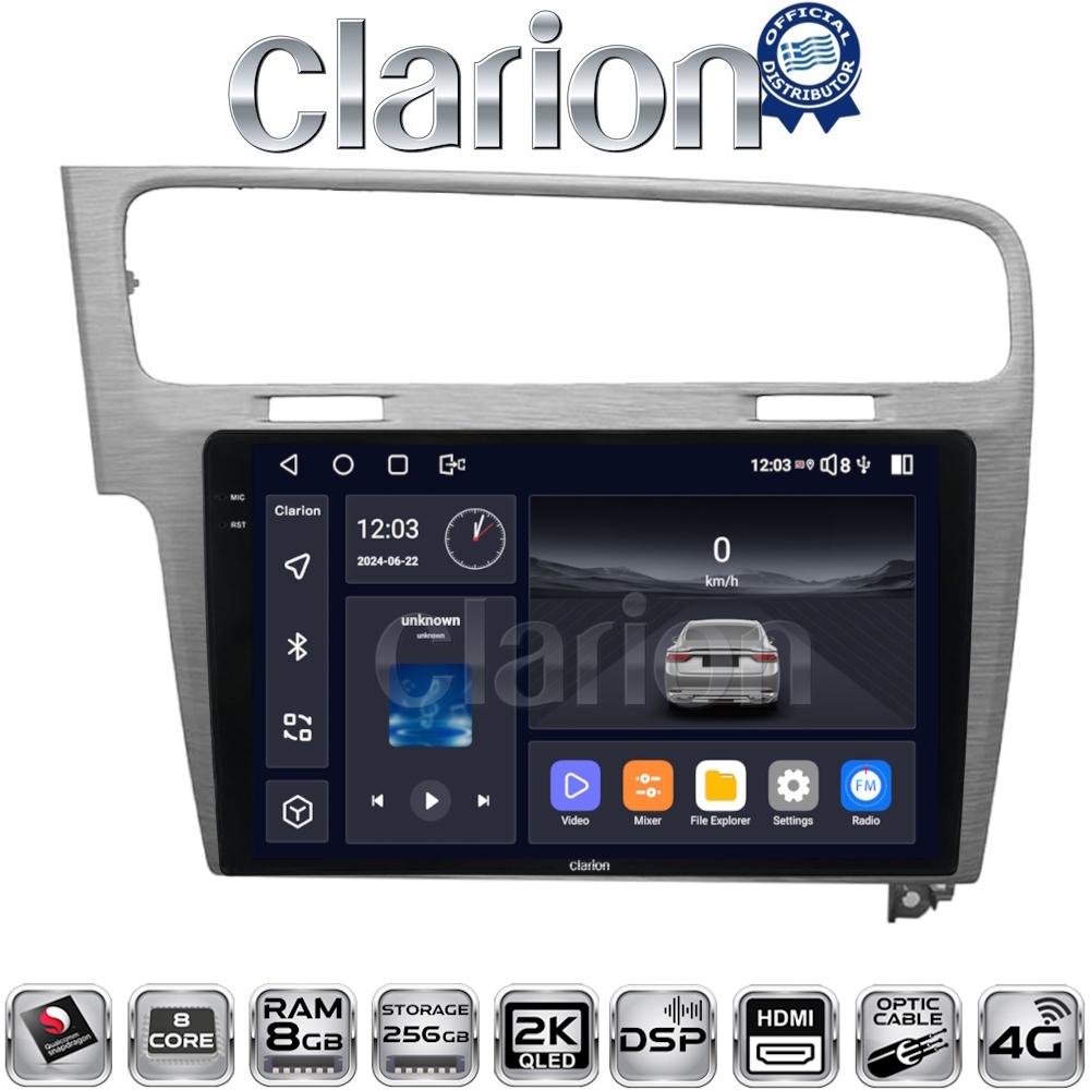 CLARION GL75591 Οθόνη OEM Multimedia Αυτοκινήτου για VW GOLF7 (CarPlay/AndroidAuto/BT/GPS/WIFI/GPRS)
