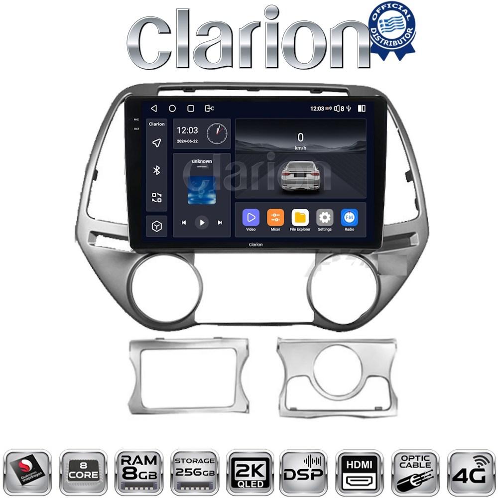 CLARION GL75839 Οθόνη OEM Multimedia Αυτοκινήτου για HYUNDAI i20 2008>2013 (CarPlay/AndroidAuto/BT/GPS/WIFI/GPRS)