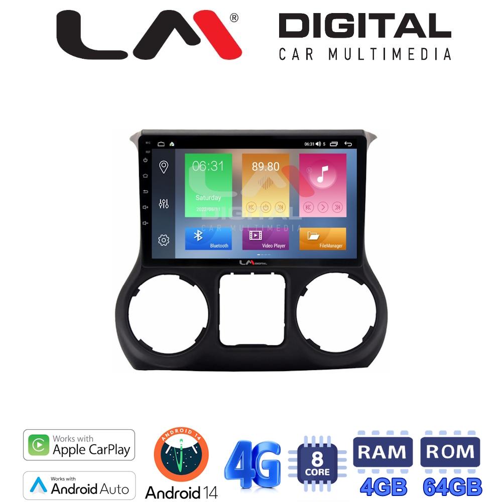 LM Digital - LM ZC8745B GPS Οθόνη OEM Multimedia Αυτοκινήτου για Jeep Wrangler 2011 > 2017 (CarPlay/AndroidAuto/BT/GPS/WIFI/GPRS)