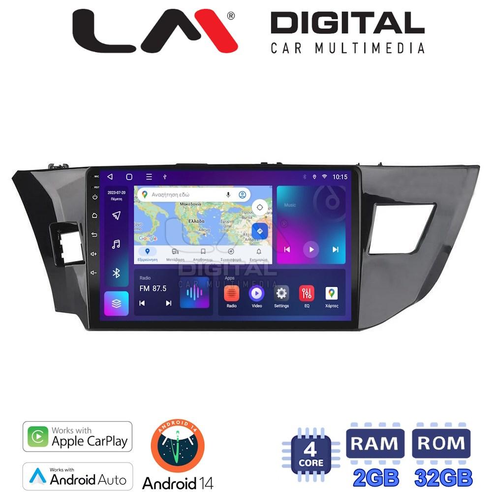 LM Digital - LM ZN4126 GPS Οθόνη OEM Multimedia Αυτοκινήτου για TOYOTA COROLLA 2013>2016 (CarPlay/AndroidAuto/BT/GPS/WIFI/GPRS)