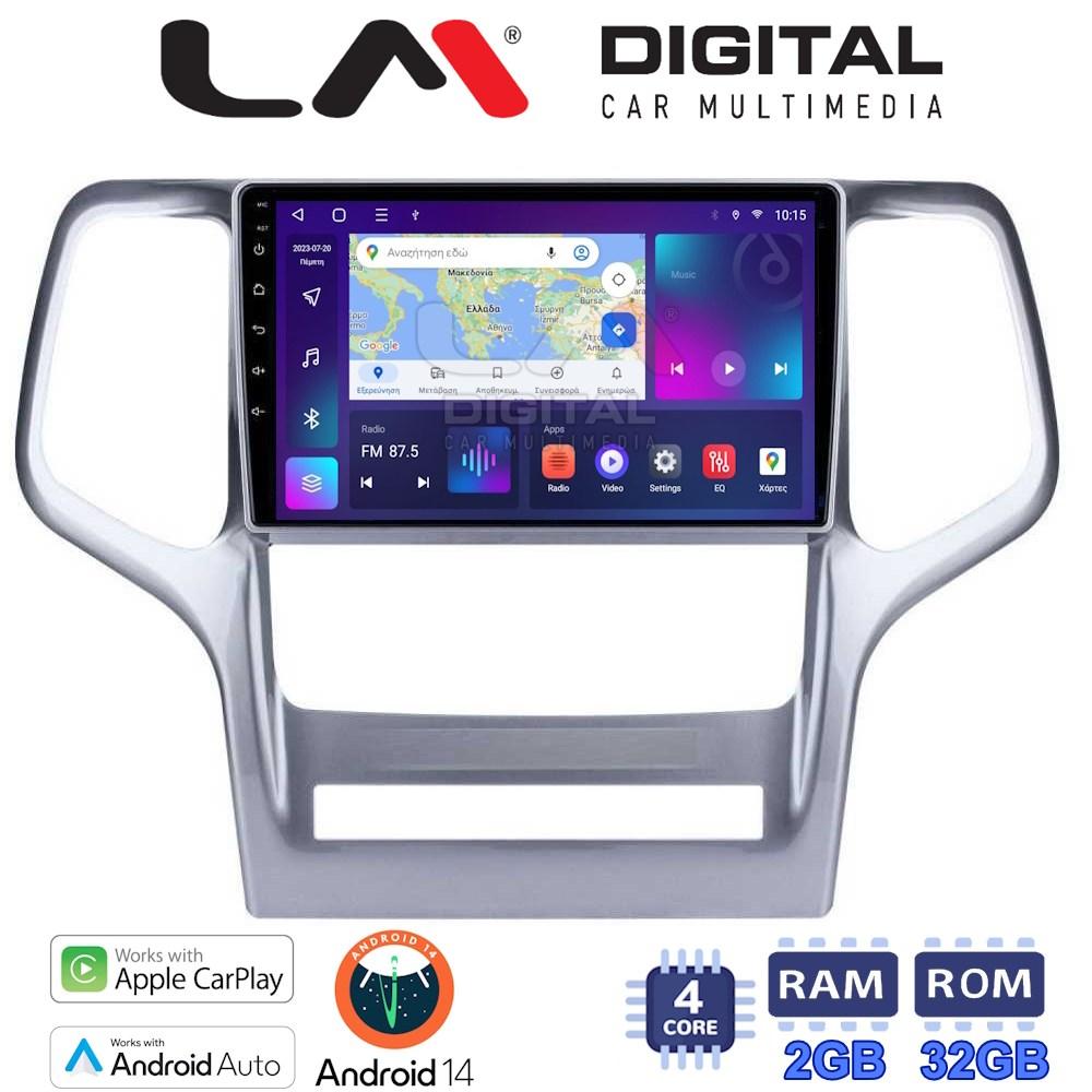 LM Digital - LM ZN4234 GPS Οθόνη OEM Multimedia Αυτοκινήτου για Jeep Gran Cherokee 2011 > 2013 (CarPlay/AndroidAuto/BT/GPS/WIFI/GPRS)