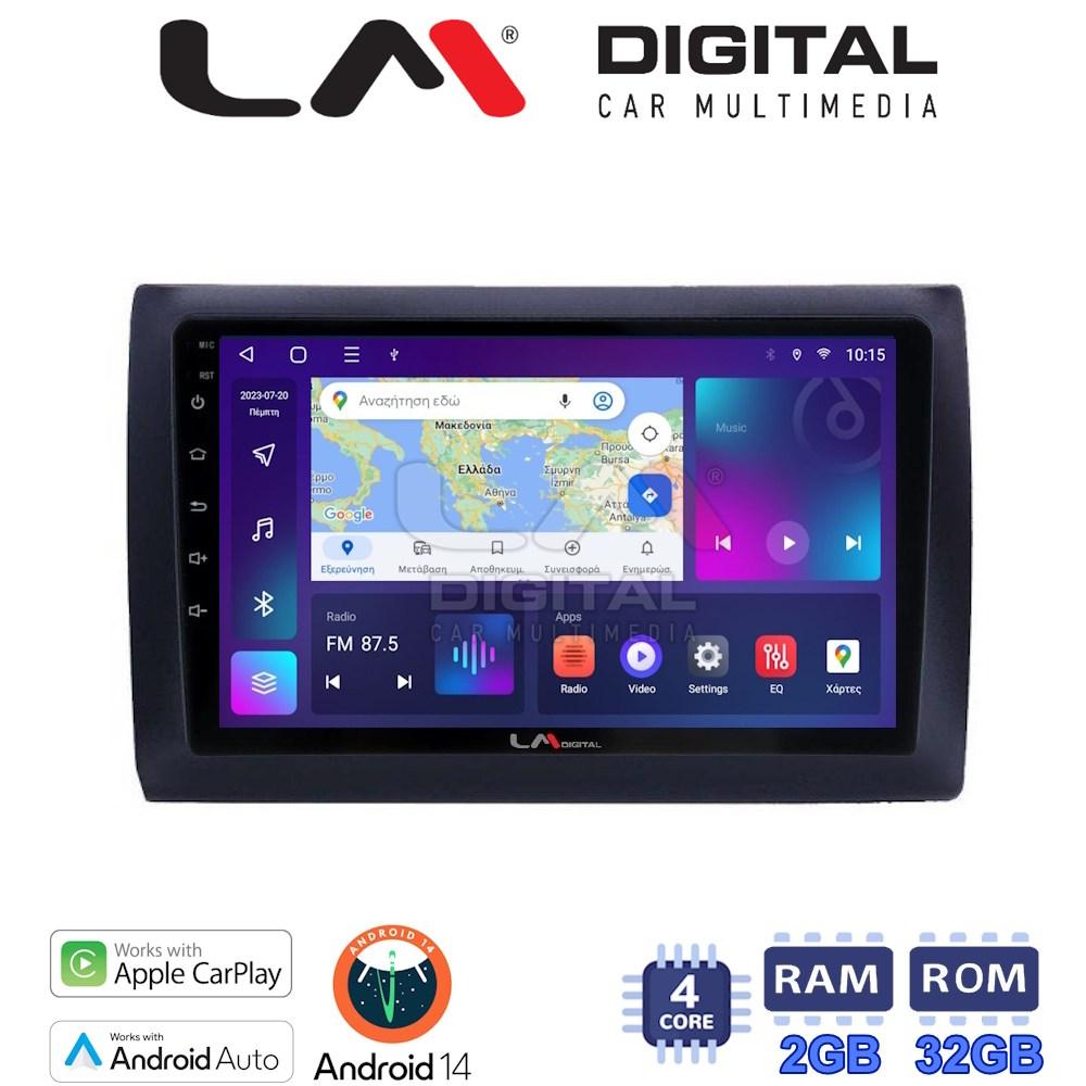 LM Digital - LM ZN4466 GPS Οθόνη OEM Multimedia Αυτοκινήτου για Fiat Stilo 2001 > 2007 (CarPlay/AndroidAuto/BT/GPS/WIFI/GPRS)