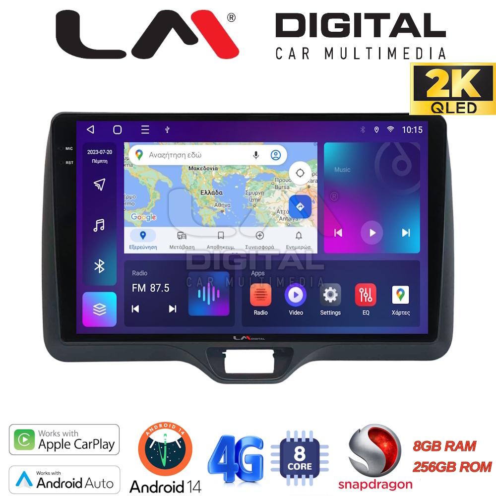 LM Digital - LM ZQ8554H GPS Οθόνη OEM Multimedia Αυτοκινήτου για Toyota Yaris 2020 > 2023 (CarPlay/AndroidAuto/BT/GPS/WIFI/GPRS)
