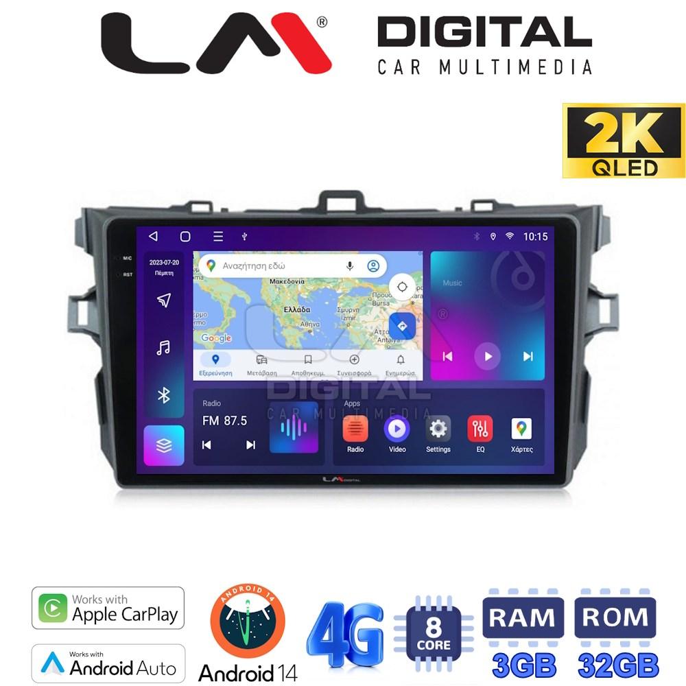 LM Digital - LM ZD8063 GPS Οθόνη OEM Multimedia Αυτοκινήτου για TOYOTA COROLLA 2006>2012  (CarPlay/AndroidAuto/BT/GPS/WIFI/GPRS)