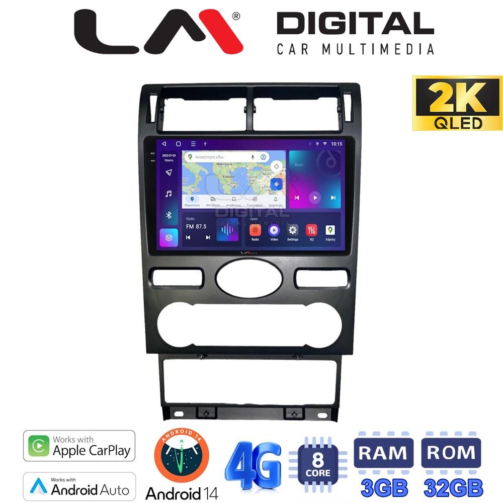 LM Digital - LM ZD8104 GPS Οθόνη OEM Multimedia Αυτοκινήτου για Ford Mondeo 2003 > 2006 (CarPlay/AndroidAuto/BT/GPS/WIFI/GPRS)
