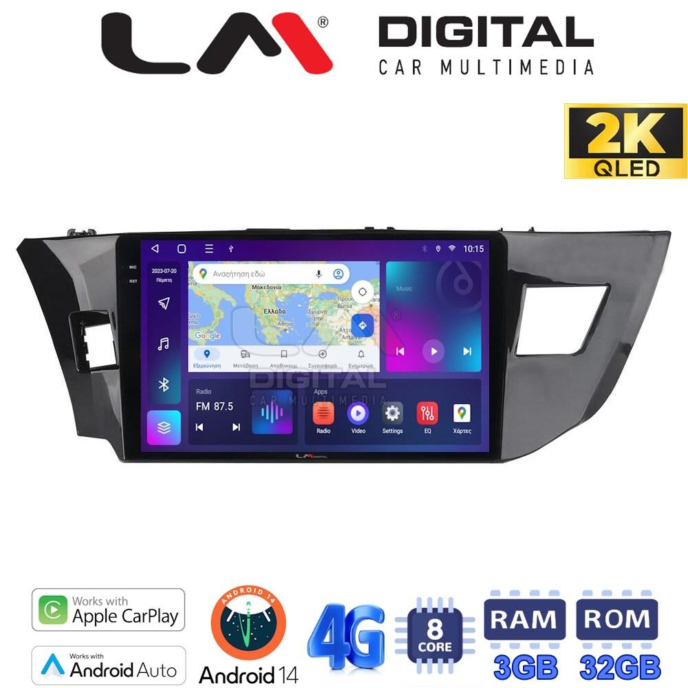 LM Digital - LM ZD8126 GPS Οθόνη OEM Multimedia Αυτοκινήτου για TOYOTA COROLLA 2013>2016 (CarPlay/AndroidAuto/BT/GPS/WIFI/GPRS)