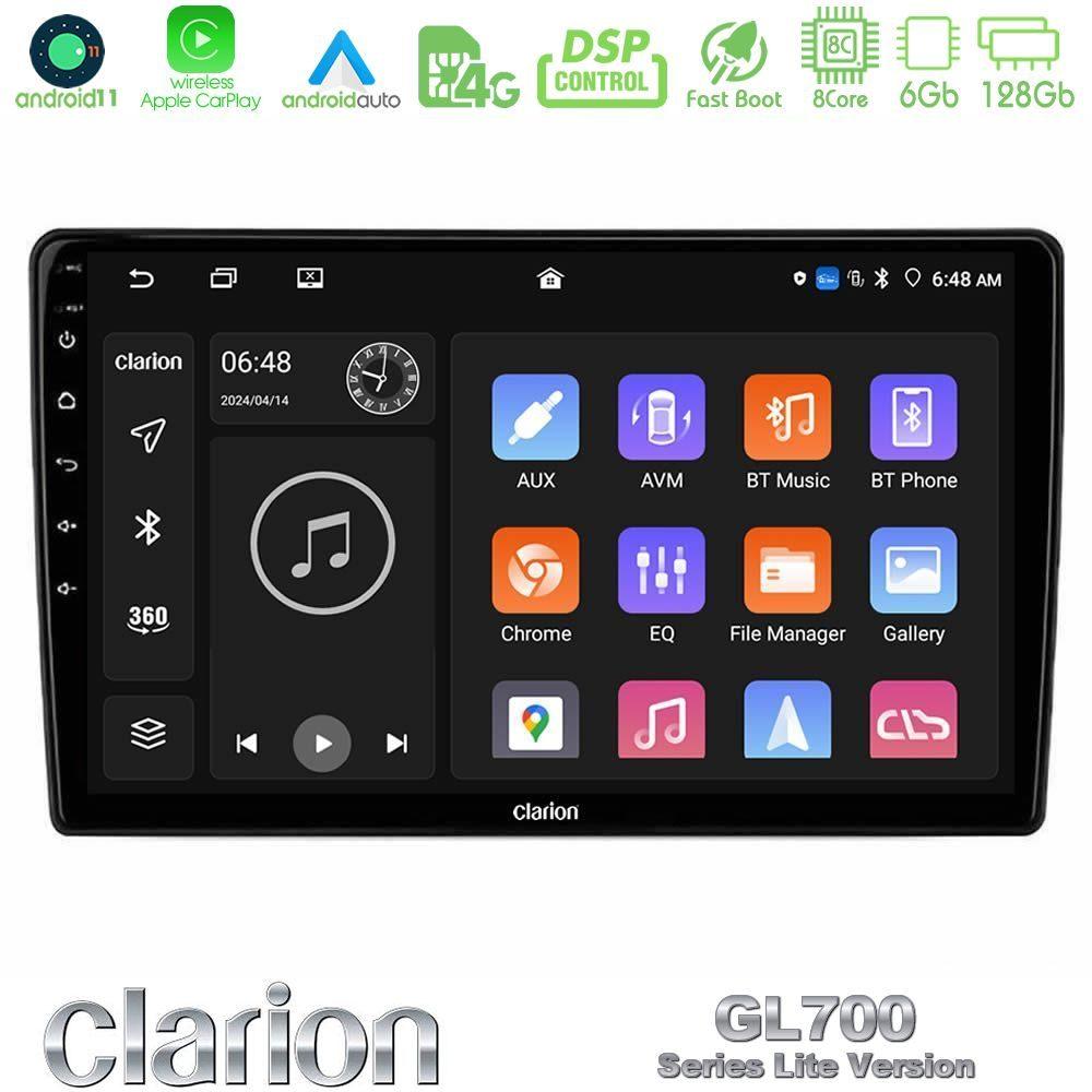 Clarion GL700 Lite Series 8Core Android11 6+128GB Mitsubishi Outlander 2002 – 2007 Navigation Multimedia Tablet 10" Με Carplay & Android Auto - U-G76L-MT3005