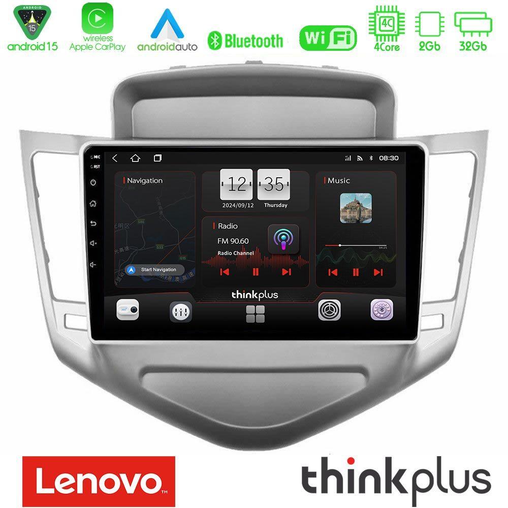 Lenovo Thinkplus Series 4Core Android15 2+32GB  Chevrolet Cruze 2009-2012 Navigation Multimedia Tablet 9" Με Carplay & Android Auto - U-SQZ-CV036N