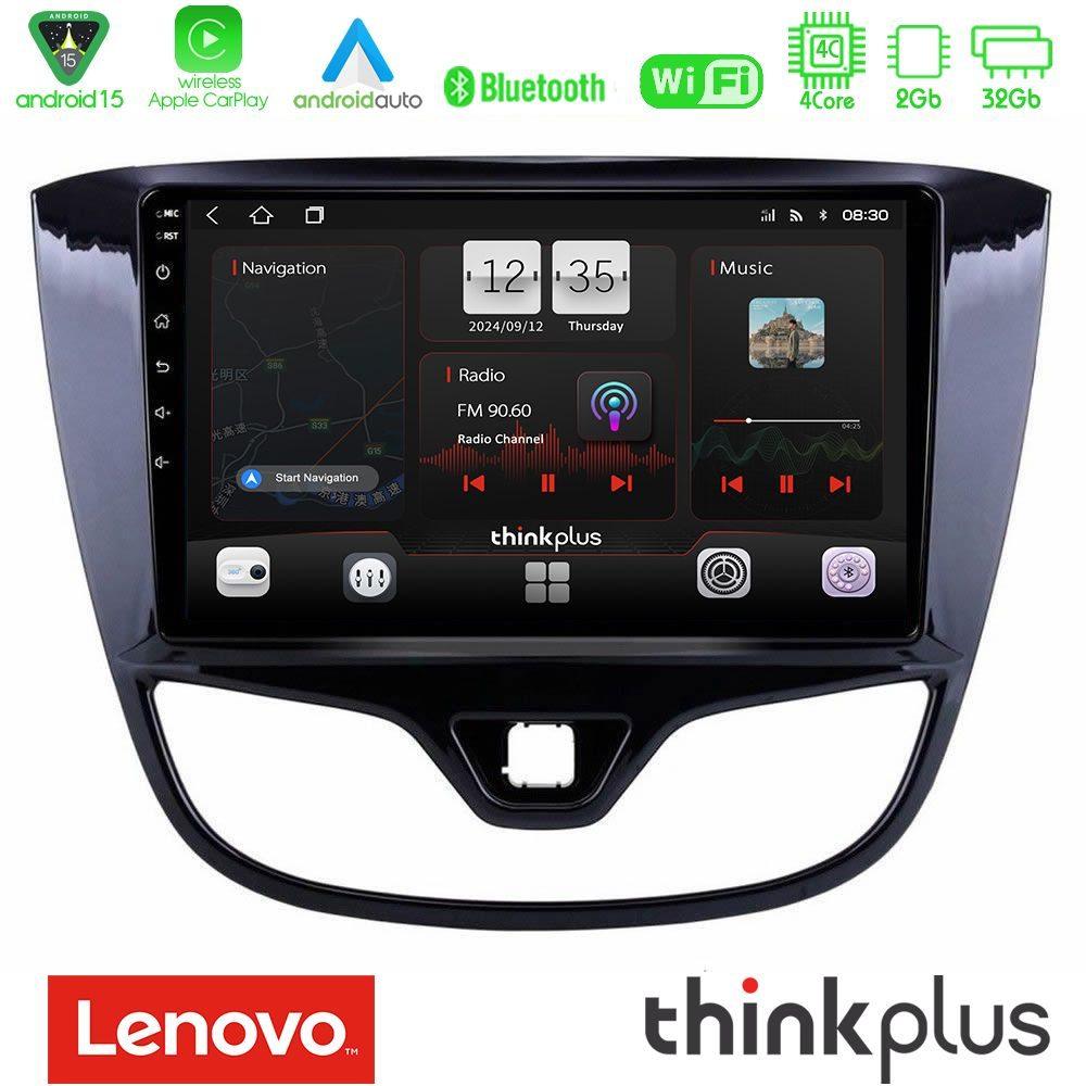 Lenovo Thinkplus Series 4Core Android15 2+32GB  Opel Karl 2017-2019 Navigation Multimedia Tablet 9" Με Carplay & Android Auto - U-SQZ-OP1060
