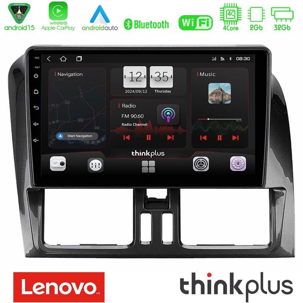 Lenovo Thinkplus Series 4Core Android15 2+32GB  Volvo XC60 2009-2012 Navigation Multimedia Tablet 9" Με Carplay & Android Auto - U-SQZ-VL0468