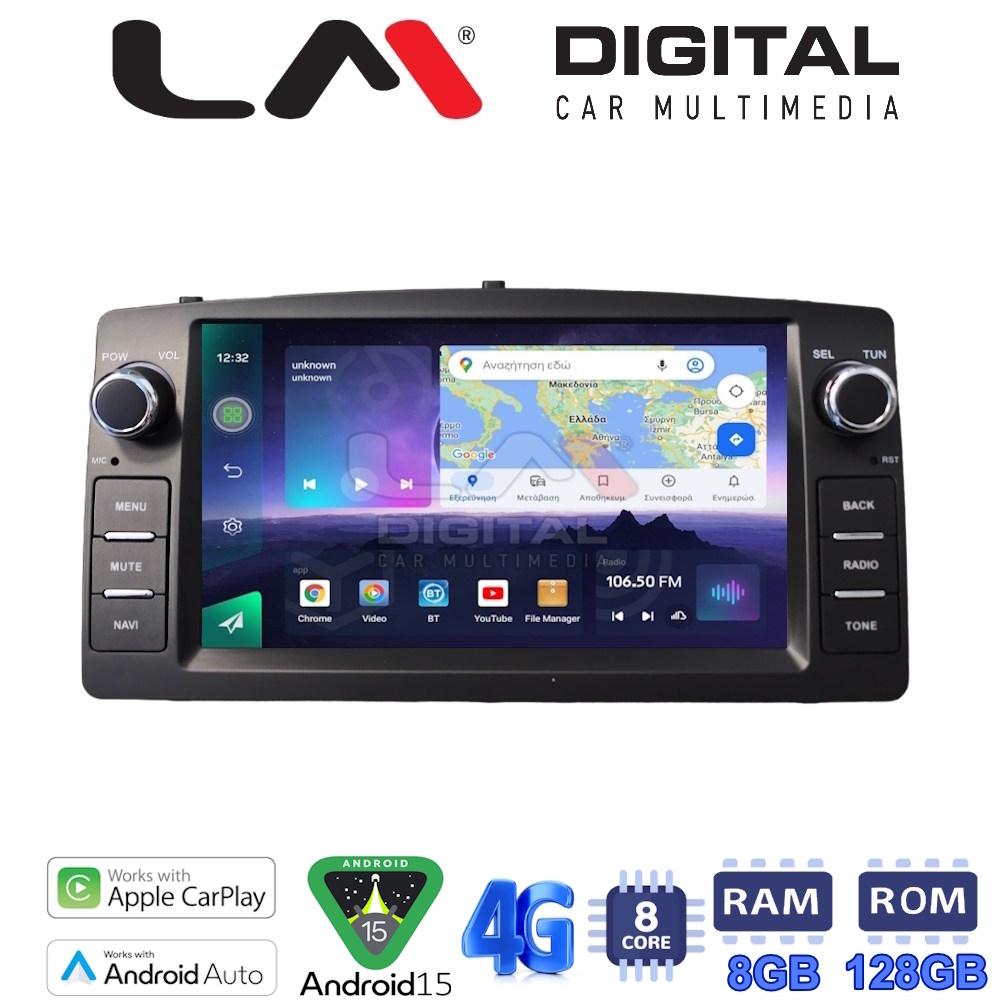 LM Digital - LM T8010 GPS Οθόνη OEM Multimedia Αυτοκινήτου για Toyota Corolla 2000 > 2007 (CarPlay/AndroidAuto/BT/GPS/WIFI/GPRS)
