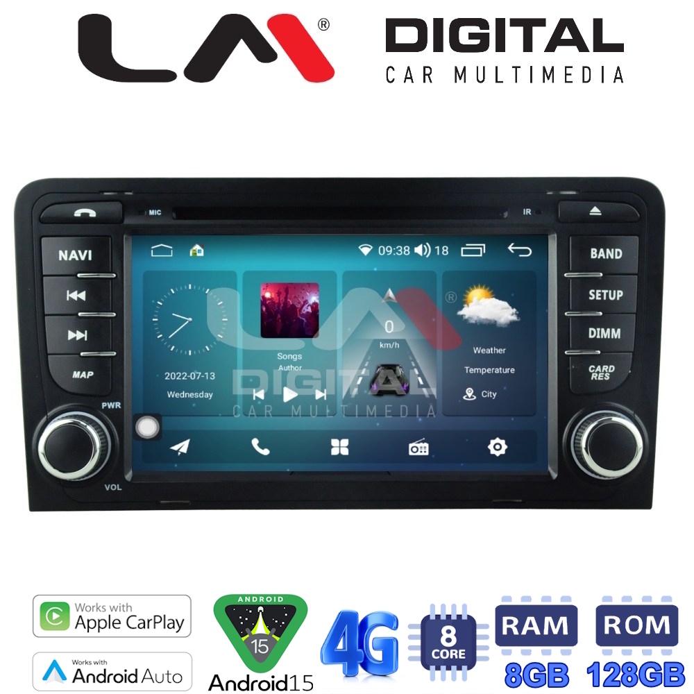 LM Digital - LM T8049 GPS Οθόνη OEM Multimedia Αυτοκινήτου για Audi A3 2003>2012 (CarPlay/AndroidAuto/BT/GPS/WIFI/GPRS)