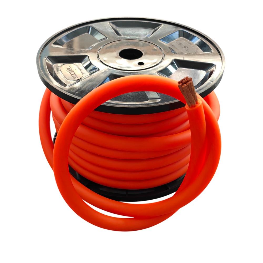 Bizzar Power Cable 0GA 100% OFC Orange Color - D-BC0GAOFC