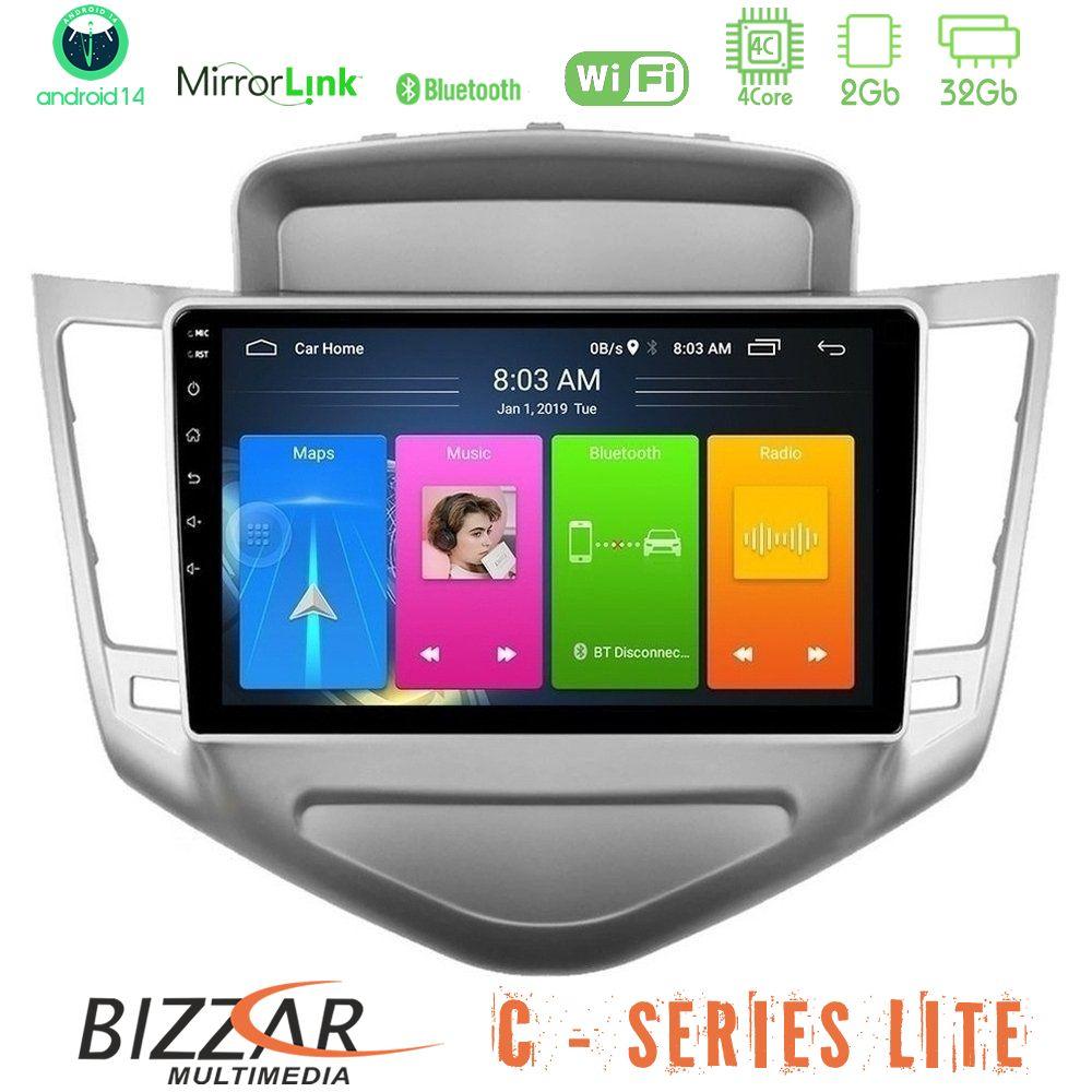 Bizzar C Series Lite 4Core Android14 2+32GB  Chevrolet Cruze 2009-2012 Navigation Multimedia Tablet 9" - U-C-CV036N