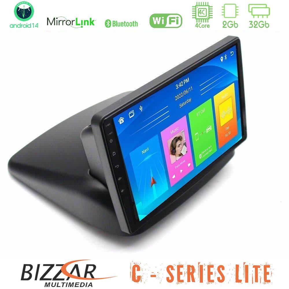 Bizzar C Series Lite 4Core Android14 2+32GB  Fiat Doblo 2002-2009 Navigation Multimedia Tablet 10" - U-C-FT1892