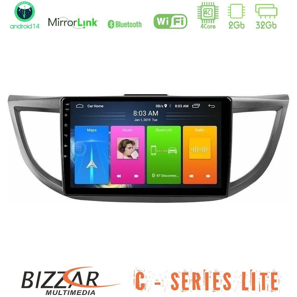 Bizzar C Series Lite 4Core Android14 2+32GB  Honda CRV 2012-2017 Navigation Multimedia Tablet 9" - U-C-HD0012