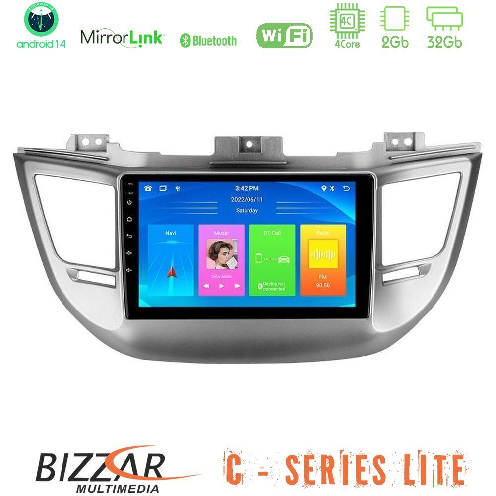 Bizzar C Series Lite 4Core Android14 2+32GB Hyundai Tucson 2015-2018 Navigation Multimedia Tablet 9" - U-C-HY0068