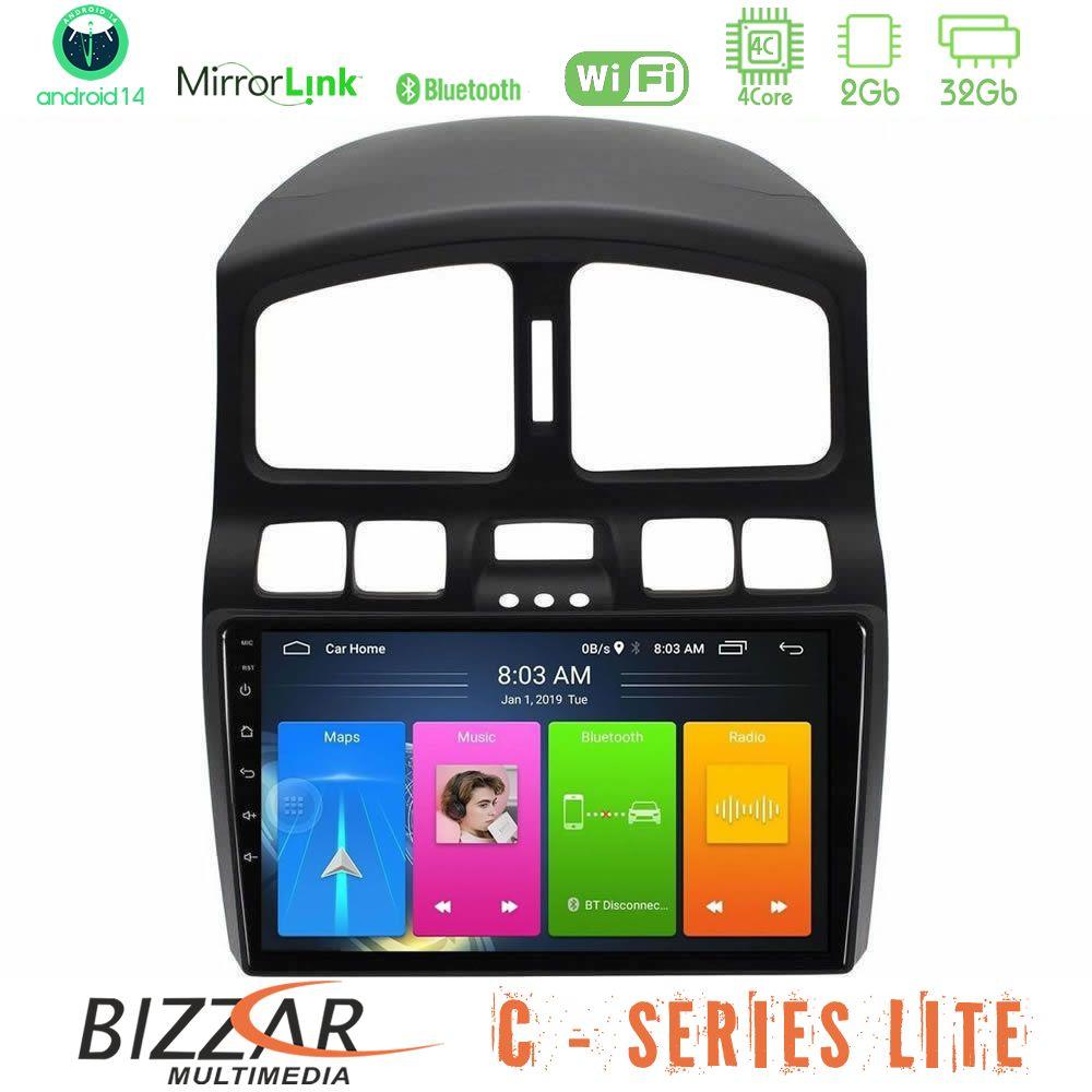 Bizzar C Series Lite 4Core Android14 2+32GB Hyundai Santa Fe 2000-2006 Navigation Multimedia Tablet 9" - U-C-HY0911